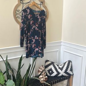 COTTON ON flowy dress in size small.  Navy print.  GUC